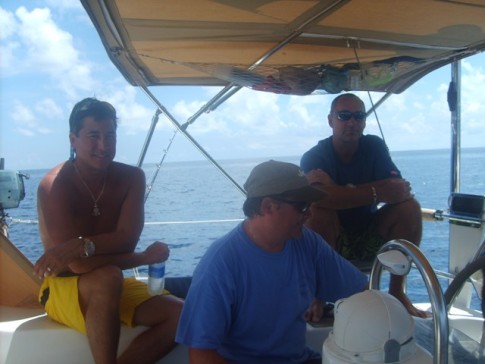 Martin, Mike and Menno waiting patiently for a fish to bite...no such luck